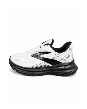 کفش کتانی رانینگ زنانه بروکس سفید مشکی Brooks