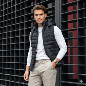 پافر ضد آب کلاه زیپی