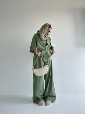 ست شومیز و شلوار تک جیب