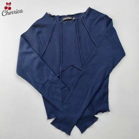 کراپ آستین بلند دوخت دار کد 11