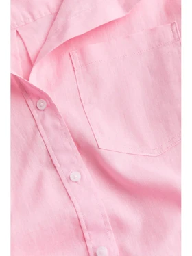 شومیز لینن صورتی CH655