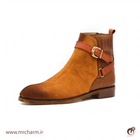 بوت بغل سگک دار چرم اشبالت mrc30084