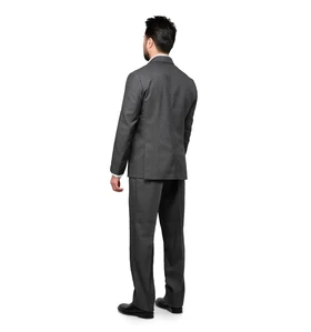 کت و شلوار یقه انگلیسی راه‌راه فاستونی