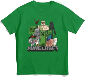 تیشرت طرح ماینکرافت | Minecraft Creeper Men's T-shirt کد 254453