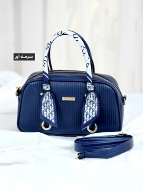 کیف دستی چرم مگنولیا کد 103200651 (سرمه‌ای)