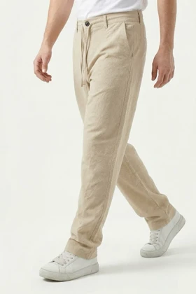 شلوار کنفی مردانه گرم دار نیم بگ پارچه وارداتی ZARA