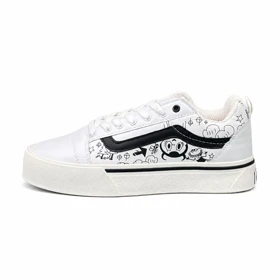 کفش کتانی مردانه ونس اولداسکول کنو کاستوم سفید مشکی Vans oldskool Knu