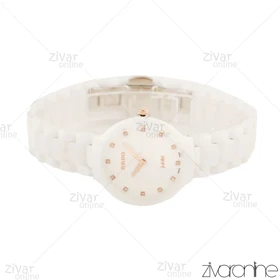 ساعت رادو زنانه سرامیکی سفید صفحه نگین‌دار 105643