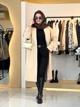 پالتو فوتر بلند کرم 030102
