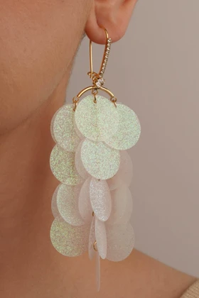 گوشواره رادیوم پولکی طرح خاص و زیبا