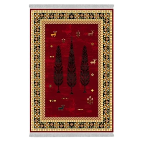 فرشینه از جنس پارچه هازان مخمل ترک طرح سنتی و مدرن برند دفه کد DHL258