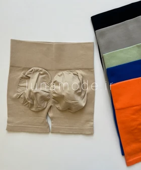 شلوارک کبریتی پشت چین‌دار گرم بالا رنگی