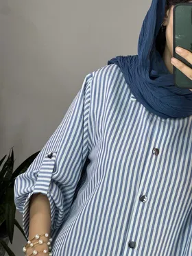 مانتو دکمه دار سالینا