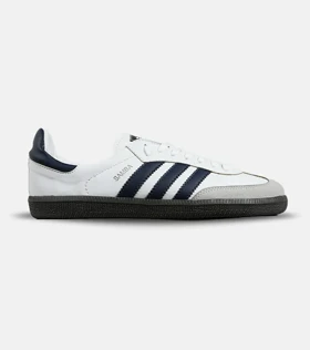 کفش کتانی مردانه و زنانه سفید سرمه ای ADIDAS Samba