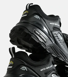 کفش کتانی مردانه مشکی SKECHERS water repellent