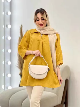 شومیز طرح دار آستین پیله