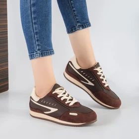 کفش و کتانی اسپرت زنانه مدل نایک NIKE رنگ قهوه ای