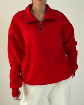 دورس نیم زیپ  کد 1500124 (قرمز)