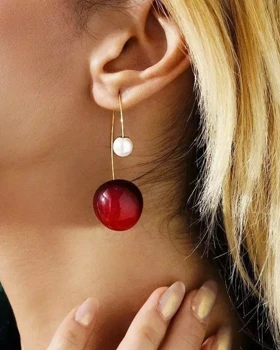 گوشواره گیلاس و مروارید