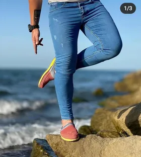 شلوار جین یخی مردانه