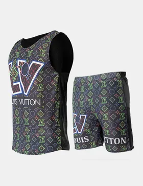 ست رکابی و شلوارک مردانه Louis Vuitton