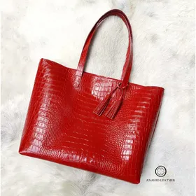 کیف دوشی چرم مدل مهشید03