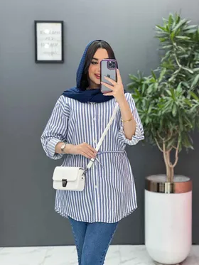 مانتو نخی راه راه