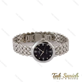 ساعت امگا دویل زنانه سیلور صفحه مشکی Omega-5204-L