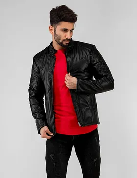 کاپشن چرم مردانه Batis