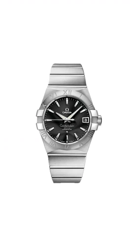 ساعت امگا کانسلیشن مردانه نقره ای صفحه مشکی ایندکس خط Omega Constellation Silver