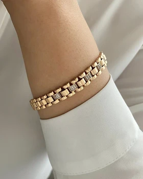 دستبند رولکس نگین‌دار ژوپینگ