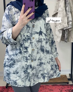 پیراهن دکمه دار یقه مردانه پتینه