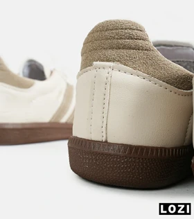 کفش کتانی مردانه و زنانه کرم قهوه ای ADIDAS Samba