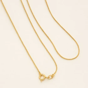 زنجیر استیل زنانه طلایی مدل باکس چین (Box Chain) – Xuping