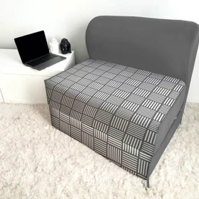 کاناپه تخت شو یک نفره حصیری مینیمال مدل M1096