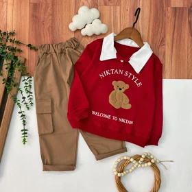 بلوز و شلوار پسرانه طرح تدی