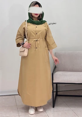 پیراهن مانتویی ارکیده