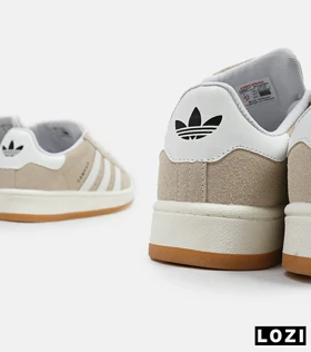 کفش کتانی مردانه و زنانه سفید کرم ADIDAS Campus