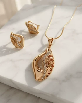 نیم ست ژوپینگ فلورا کد xpz921 - ژوپینگ استیل- بدلیجات ژوپینگ