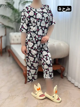 تیشرت شلوارک نخی 3143