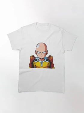 تیشرت مرد تک مشتی تیشرت One Punch Man طرح Saitama Sticker