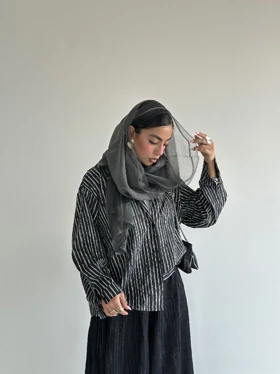 شومیز راه راه کریشه