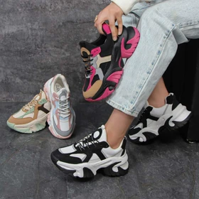 کفش و کتانی زنانه بالنسیاگا BALENCIGA رنگ صورتی کد 55301