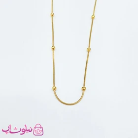 زنجیر زنانه استیل مدل توپی