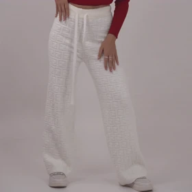 شلوار موهر فندی (سفید)