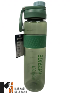 قمقمه ورزشی طلق شفاف 1 لیتری کد 568 (سبز)