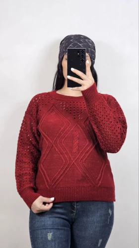 کراپ بافت زنانه زنبوری