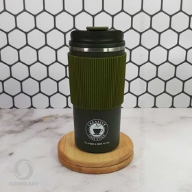 تراول ماگ دور سیلیکونی 500 میلی لیتر (سبز)