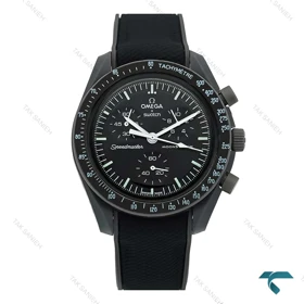 ساعت امگا سواچ بند رابر ماموریت به زمین مشکی Swatch-7606-U