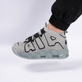 کفش و کتانی مردانه مدل ایر آپتمپو Nike air more Uptempo رنگ طوسی مشکی